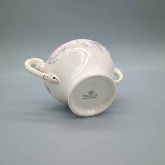 Myott Morning Glory Creamer & Sugar Bowl, 2 Tea Cups (Set of 4 pc) - Picture 7 of 7